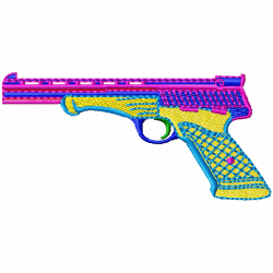 Guns Embroidery Design 10 Guns Embroidery Design 10